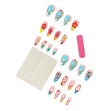 Colorful Floral 3D Nail Art Design