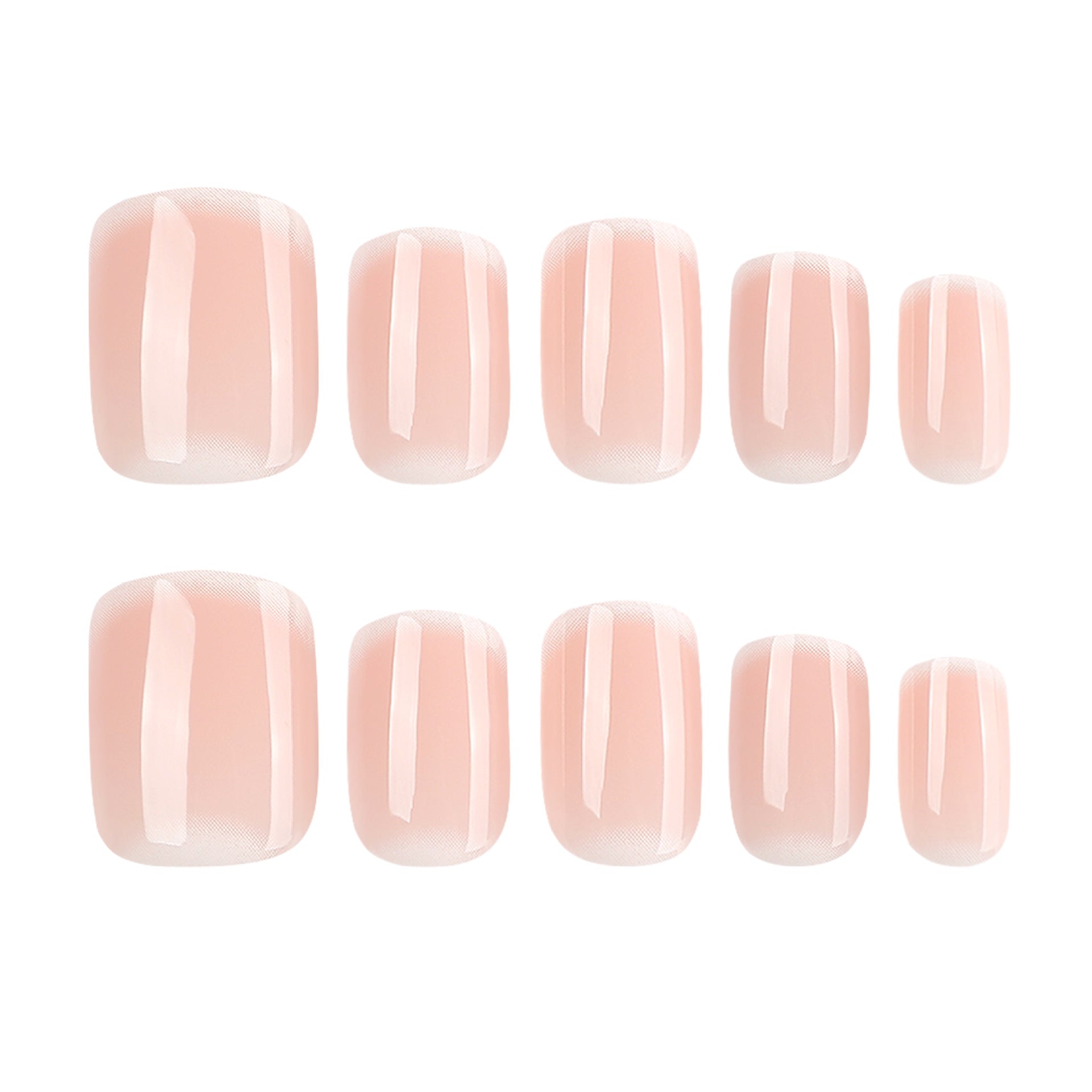 Women's Glossy Nude Press-On Nail Set