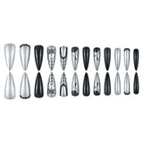 Black & Silver Spider Web Nail Art Set