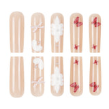 Women's Floral Butterfly Press On Nails