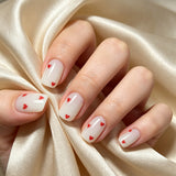 Heart Pattern Press-On Nail Set