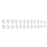 Heart Pattern Press-On Nail Set