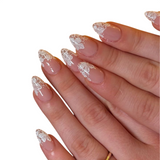 Floral French Tip Press On Nails