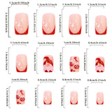 Women’s Red Glitter Christmas Press-On Nails