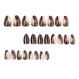 Leopard Print Almond Press-On Nails