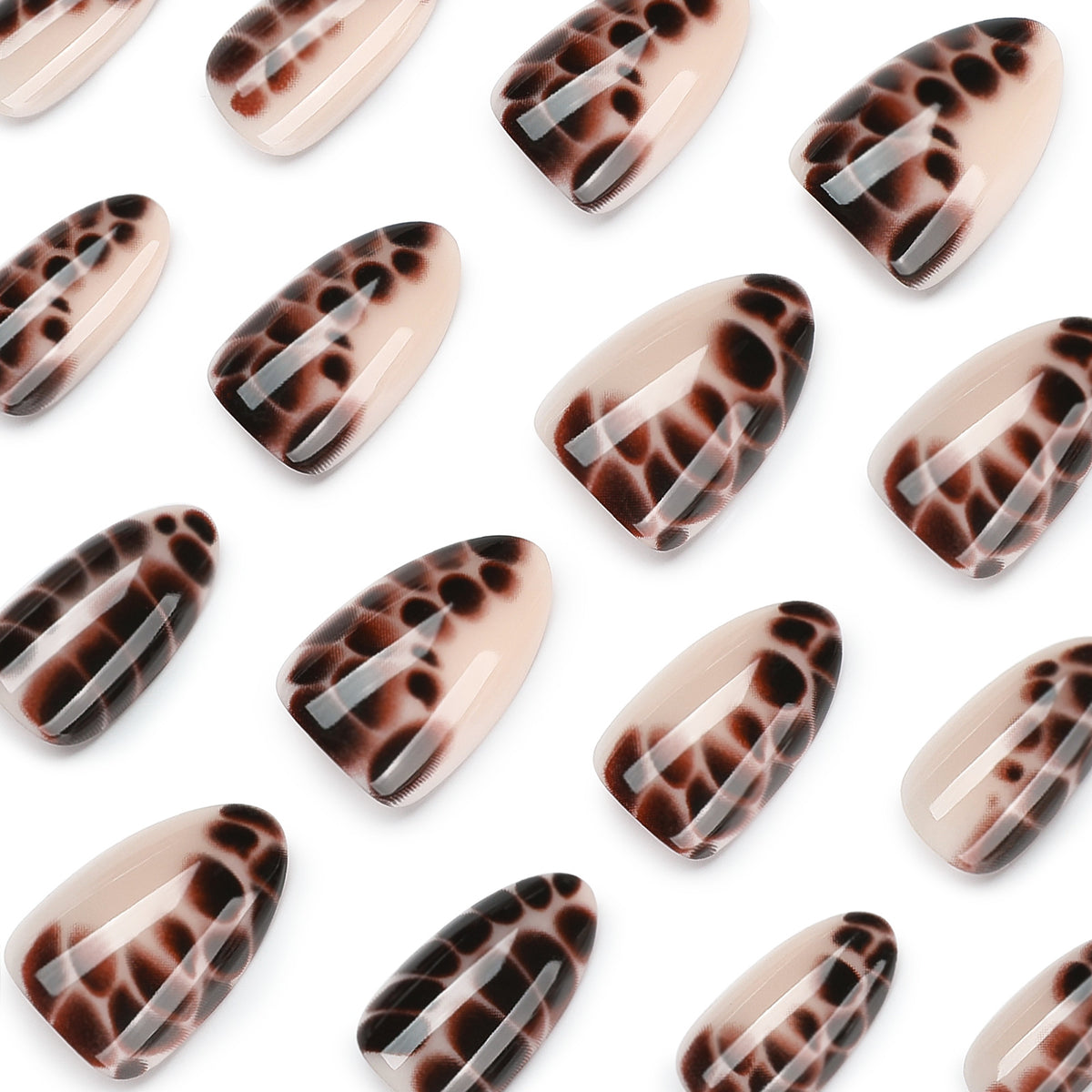 Leopard Print Almond Press-On Nails