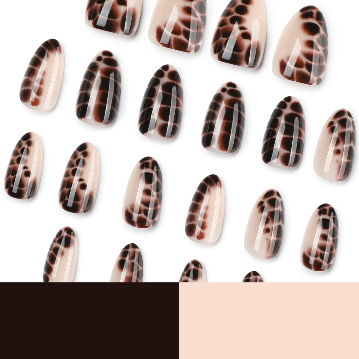 Leopard Print Almond Press-On Nails