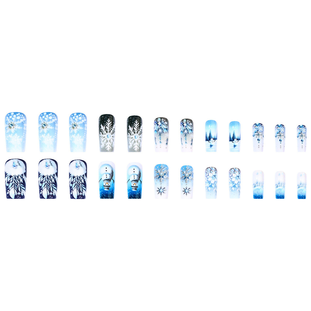 Winter Snowflake Press-On Nail Set