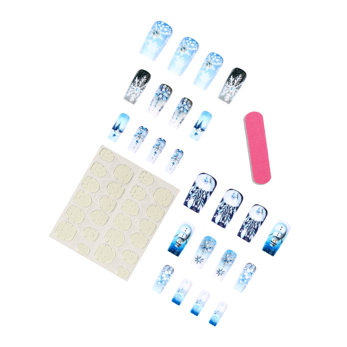 Winter Snowflake Press-On Nail Set