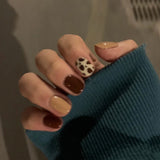 Glossy Short Square Press On Nails