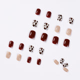 Glossy Short Square Press On Nails
