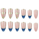 24-Piece Floral French Tip Press-On Nails