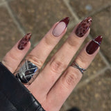 Leopard Print Press-On Nails Set
