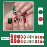 Holiday Glitter Press-On Nails Set