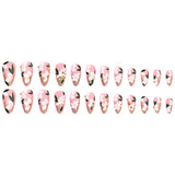 Floral Long Almond Press-On Nails