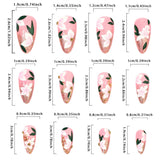 Floral Long Almond Press-On Nails