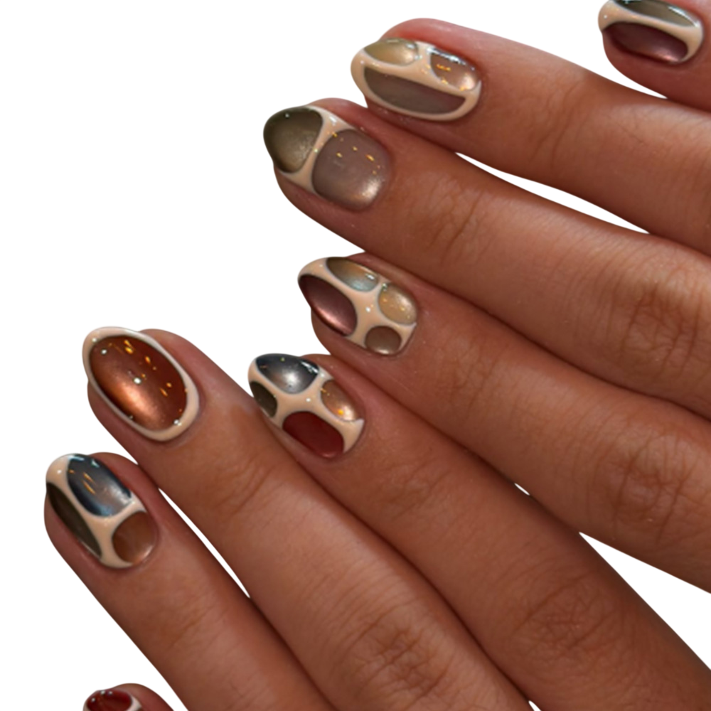 Abstract Press-On Nails