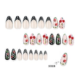 Ladybug Press On Nails with Polka Dot Design