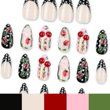 Ladybug Press On Nails with Polka Dot Design