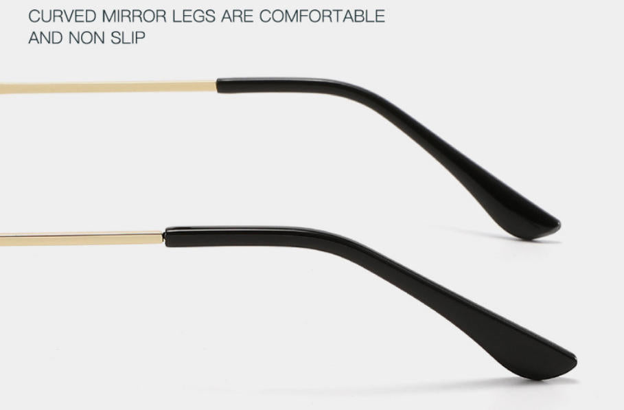 Retro Oval Sunglasses with Slim  Frame