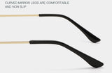 Retro Oval Sunglasses with Slim  Frame