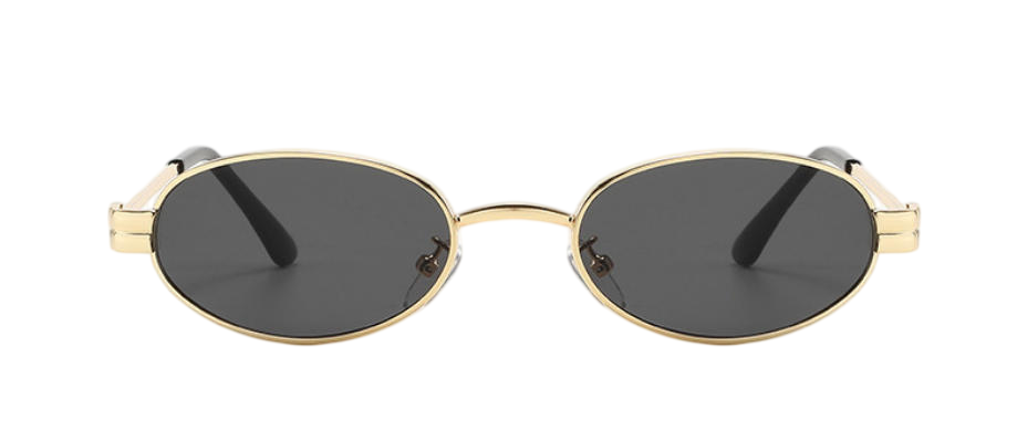 Retro Oval Sunglasses with Slim  Frame