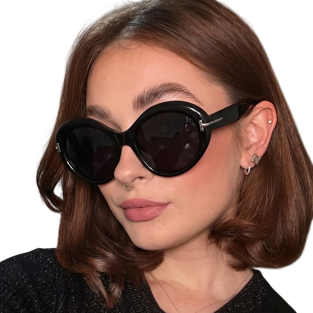 Oversized Round Sunglasses for Women