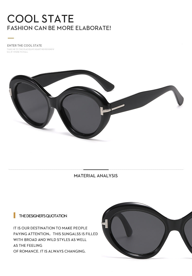 Oversized Round Sunglasses for Women