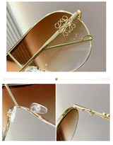 Women's Oval Aviator Sunglasses
