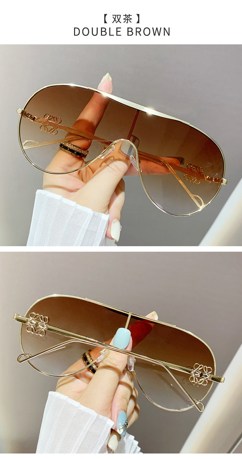 Women's Oval Aviator Sunglasses
