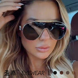 Women's Oval Aviator Sunglasses