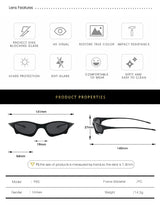 Men's Sporty Wraparound Sunglasses
