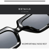 Women's Oversized Black Square Sunglasses