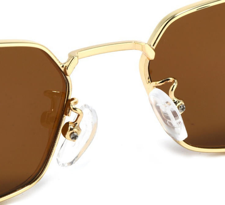 Women's Retro Rectangular Frame Fashion Sunglasses