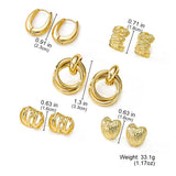 Gold-Tone Earring Set