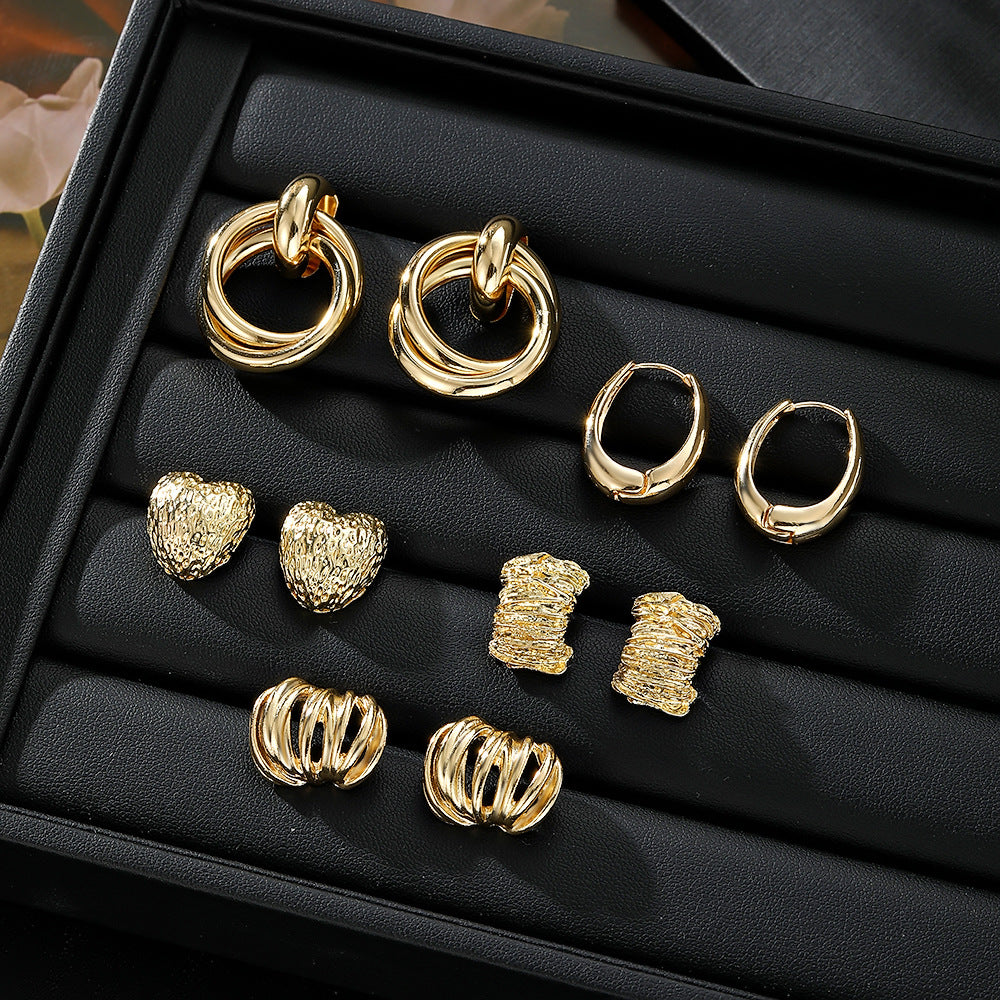 Gold-Tone Earring Set