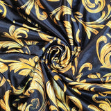 Black and Gold Baroque Pattern Blazer