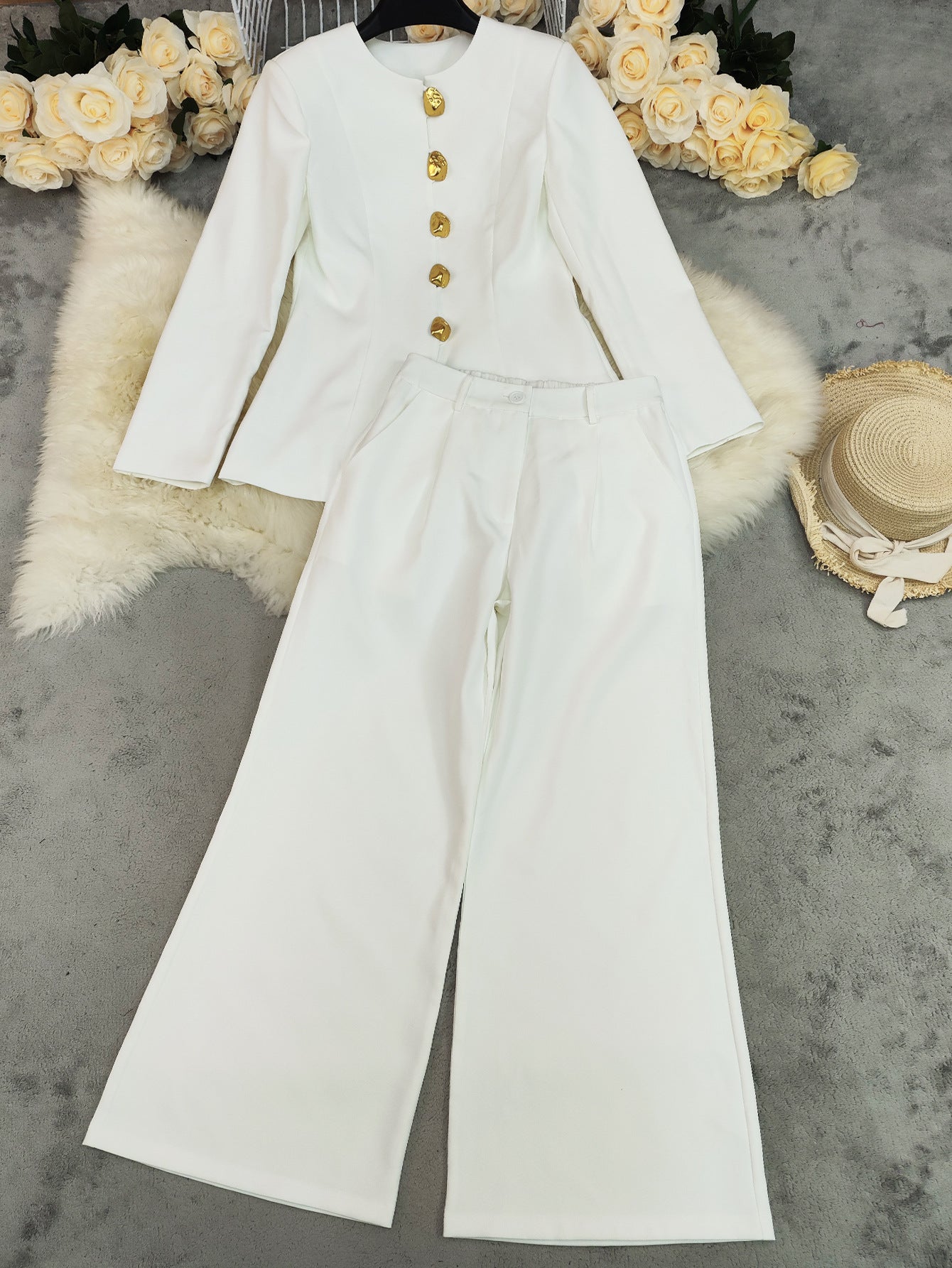 Elegant Set with Gold Accents