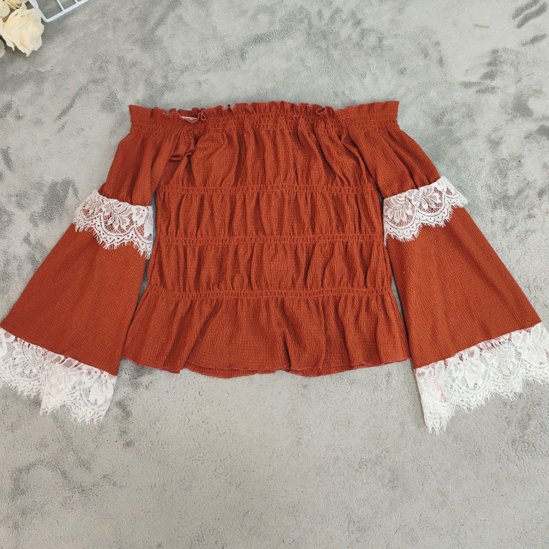 Rustic Off-Shoulder Top