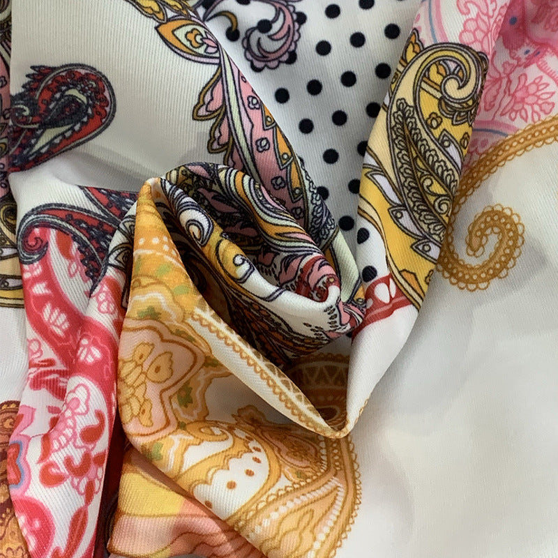 Paisley & Geometric Print Dress