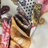 Paisley & Geometric Print Dress