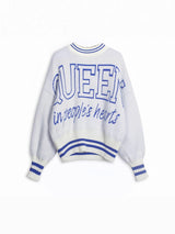 كنزة صوفية فضفاضة غير رسمية