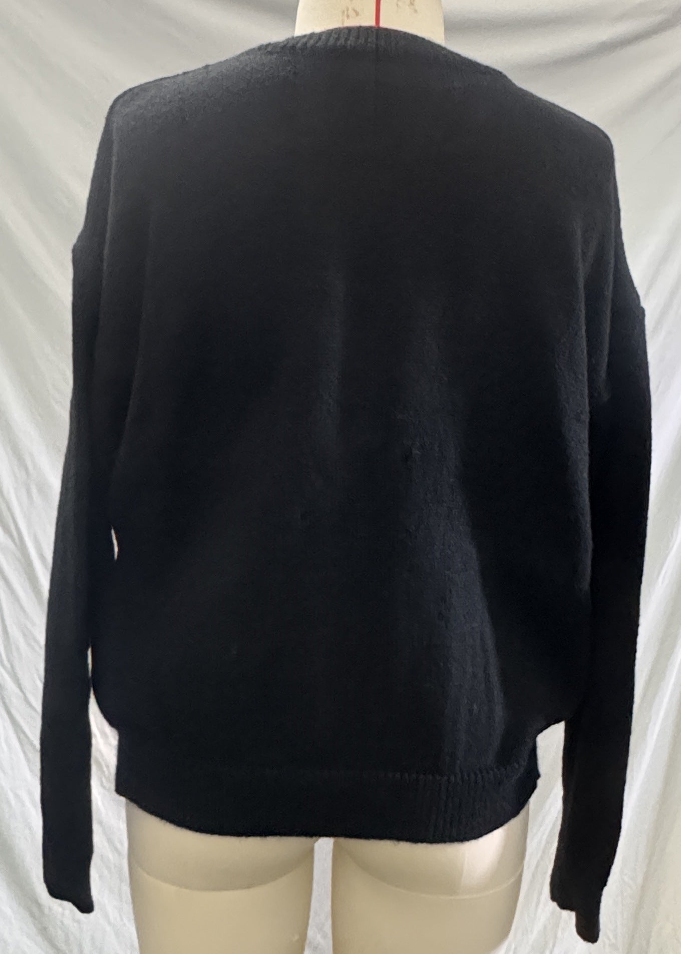 Sweater with Sequin Abstract Design
