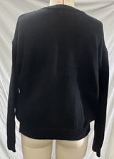 Sweater with Sequin Abstract Design