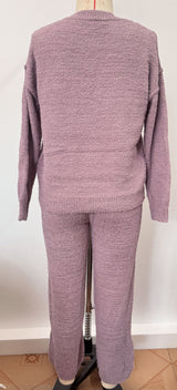 V-Neck Long-Sleeve Lounge Set