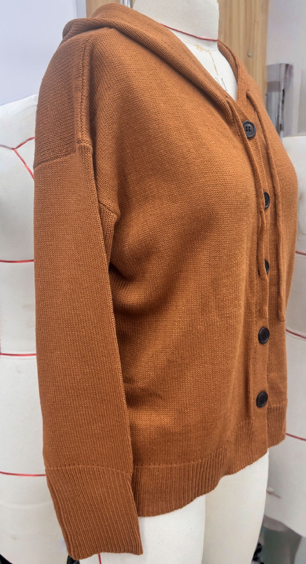 Warm Button-Front Casual Knit Cardigan