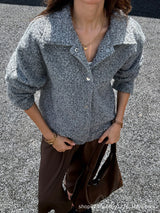 Cozy Grey Button-Up Jacket