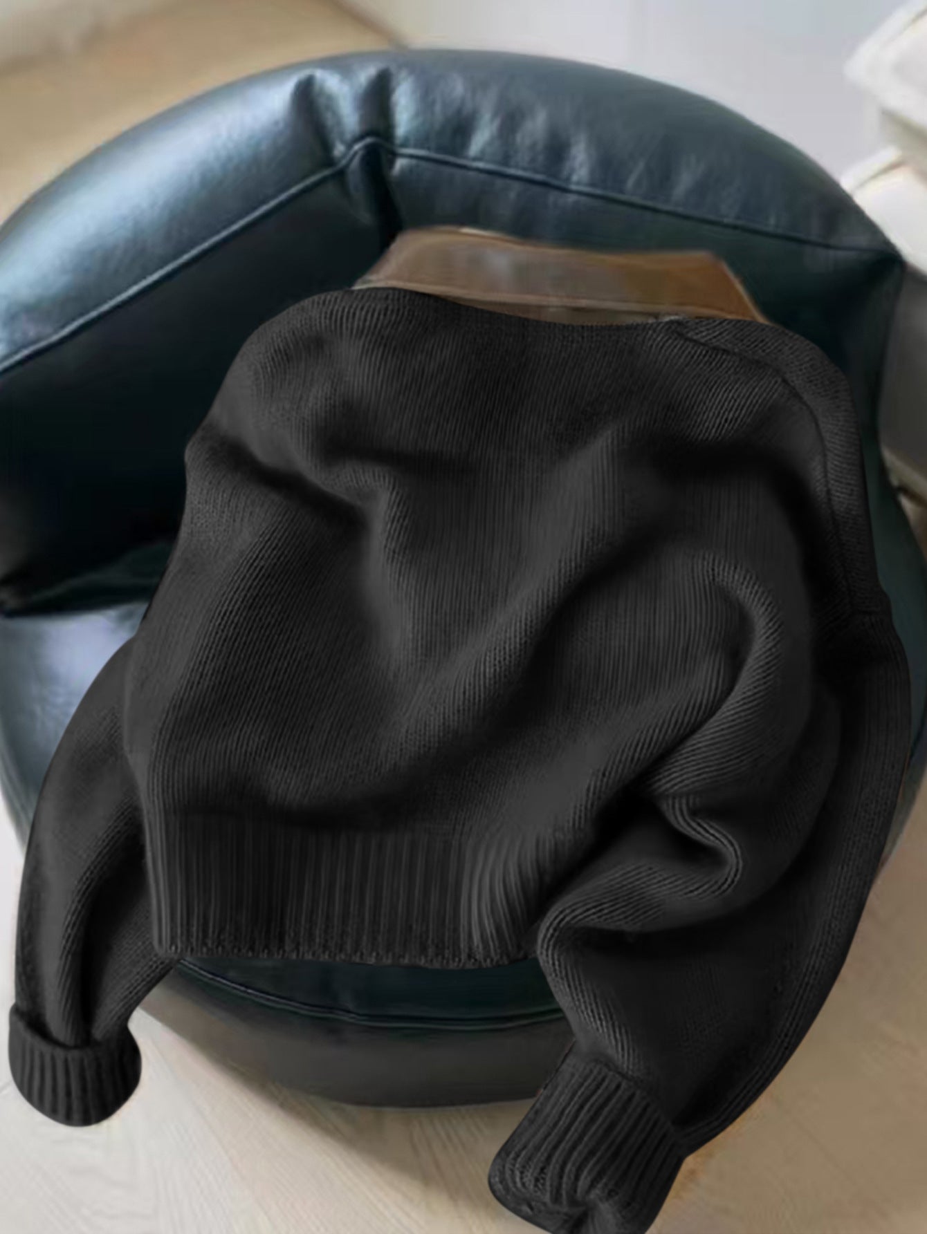 Knit Bomber Jacket with  Collar