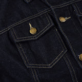 Dark Wash Peplum Jacket