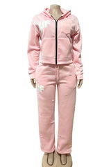 Varsity-Inspired Hooded Tracksuit